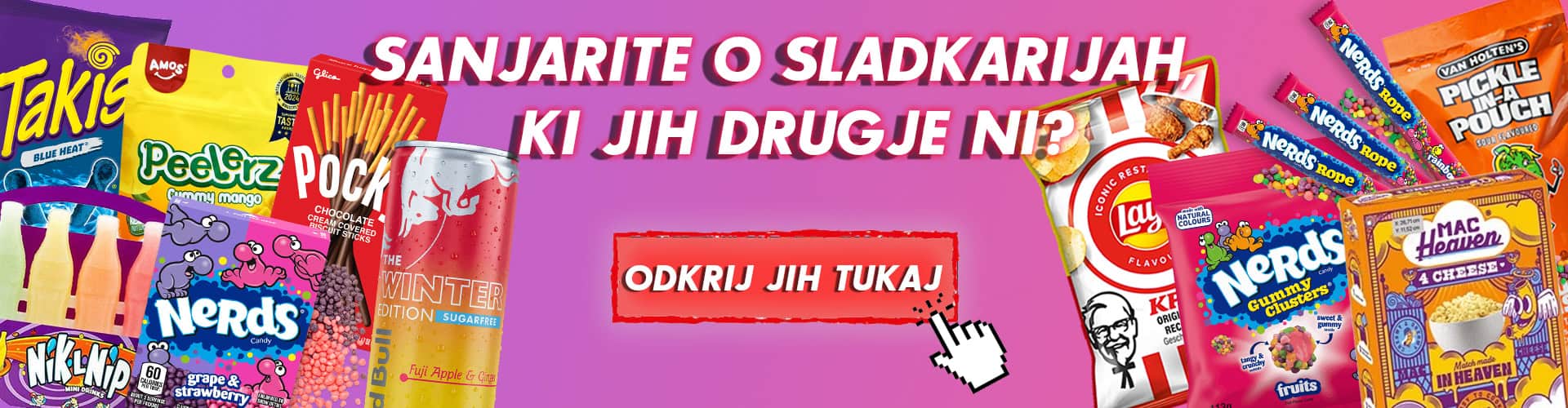 Sladka ameriška dobra, sladkarije, čokolada, sladki prigrizki, med, vitaminske sladkarije, Gumi in bomboni, sadni bonboni, sladki napitki, ameriški sladki izdelki.