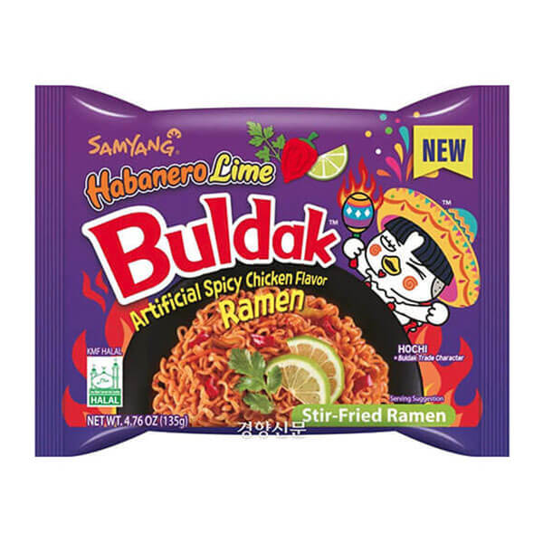 Samyang Buldak Hot Chicken Habanero Lime 135g