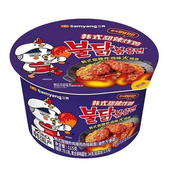 Samyang Buldak Sweet & Spicy Fried Chicken Bowl 115g