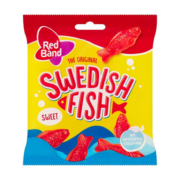 Swedish Fish Original Red Band 100g