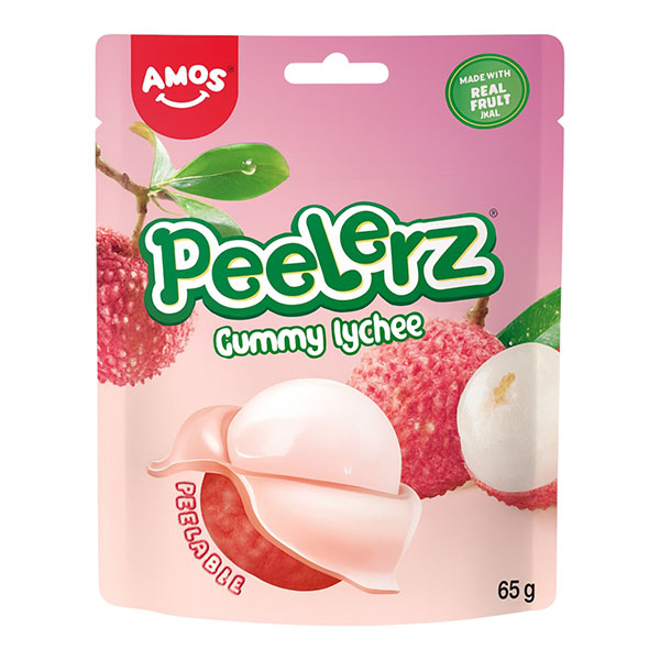 Amos Peelerz Gummy Lychee 65g