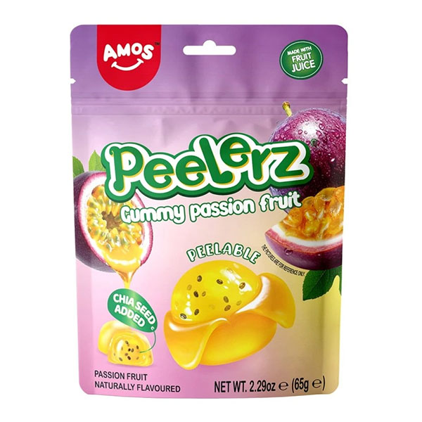 Amos Peelerz Gummy Passion Fruit 65g