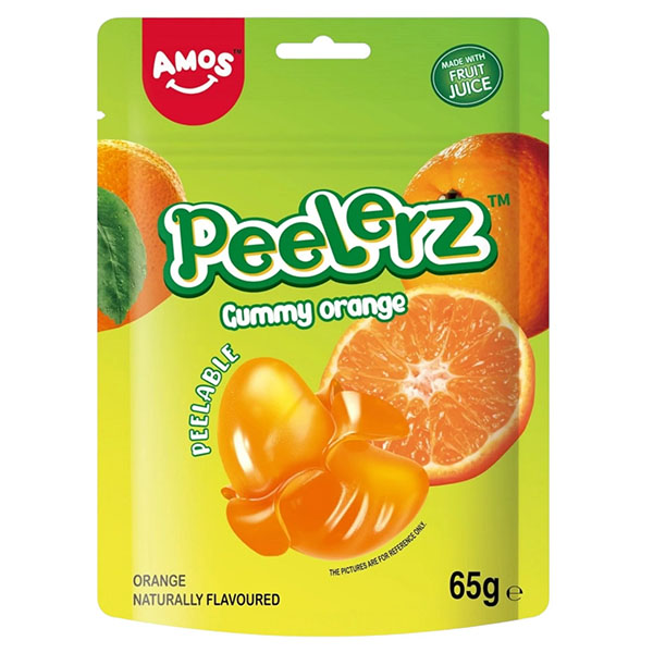 Amos Peelerz Gummy Orange 65g