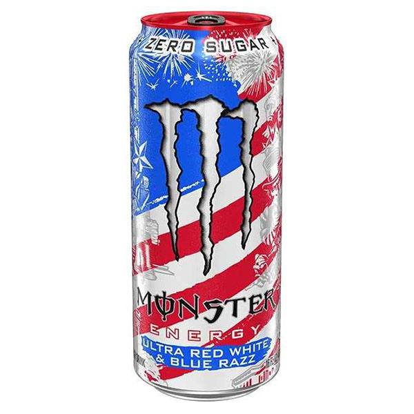 Monster Ultra Red White Blue Razz 473ml