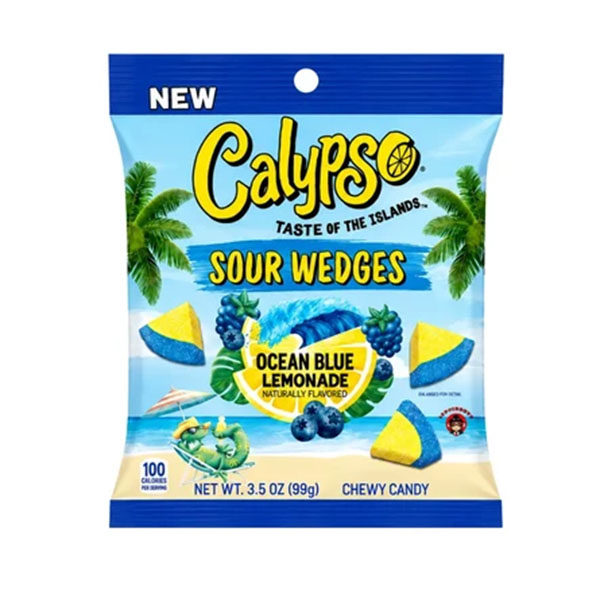 Calypso Sour Wedges Ocean Blue 99g